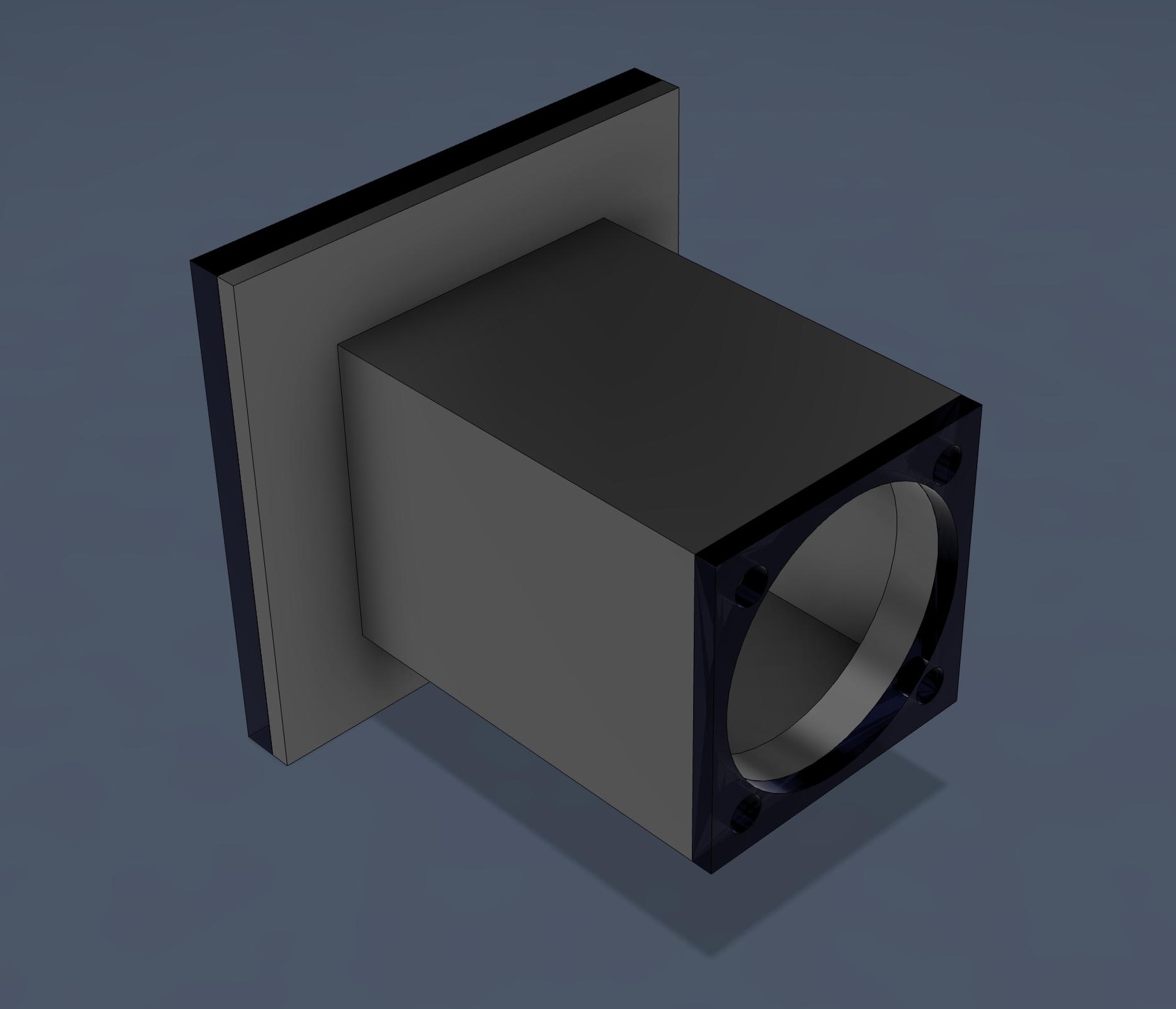 Radiator test bench CAD